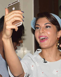 Jacqueline Fernandez and  Siddharth Malhotra during a promotional event of 'Brothers' at a college in Mumbai