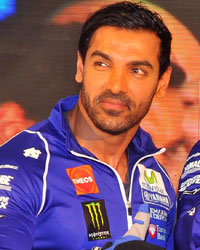 John Abraham at launch of the YZF-R3 sports model, at Buddh International Circuit, in Noida