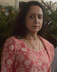 Hema Malini Spotted at Domestic Airport