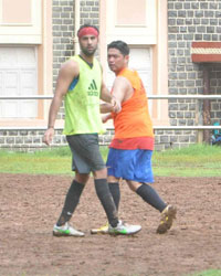 Ranbir Kapoor and Dino Morea Playing Football