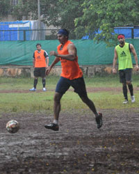 Ranbir Kapoor and Dino Morea Playing Football