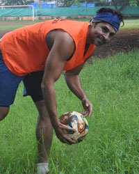 Dino Morea Playing Football