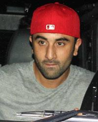 Ranbir Kapoor snapped at Hakim's Aalim Salon and Tattoo Lounge Versova