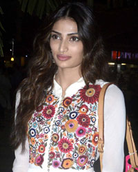 Athiya Shetty snapped at Domestic Airport Mumbai