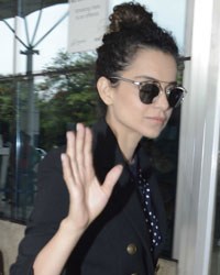 Kangana Ranaut snapped at the airport