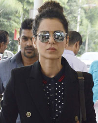 Kangana Ranaut snapped at the airport