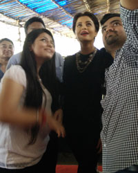 Aishwarya Rai interacts with the youth at Mithibai College