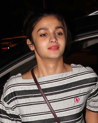 Alia Bhatt spotted at domestic airport leaving for delhi