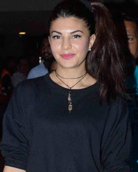 acqueline Fernandez snapped at Mumbai International Airport