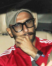 Ranveer Singh At A Dubbing Studio in Juhu