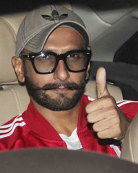 Ranveer Singh At A Dubbing Studio in Juhu