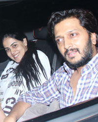 Ritesh Deshmukh and Genelia D Souza at light box