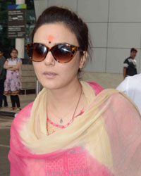 Preity Zinta at airport