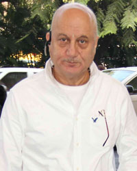 Anupam Kher at Domestic Airport