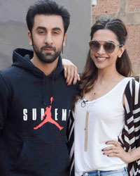 Ranbir Kapoor and Deepika Padukone snapped at Mehboob Studio