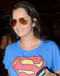 Sania MIrza At International Airport