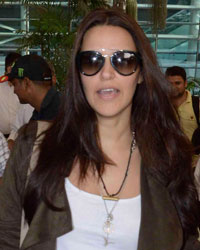 Neha Dhupia at Airport