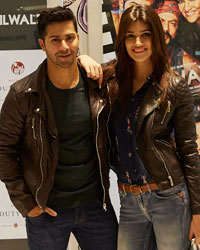 Varun Dhawan and Kriti Sanon at Mumbai Duty Free