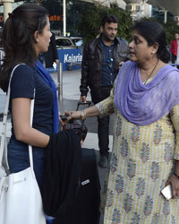 Mira Rajput snapped at airport