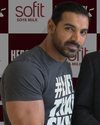 John Abraham along with Hershey's India donate Soya Milk to Chennai flood victims