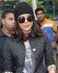 Priyanka Chopra snapped at Mumbai International airport