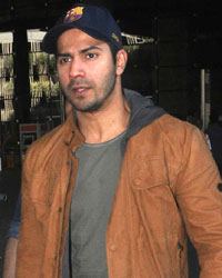 Varun Dhawan snapped at international airport Mumbai