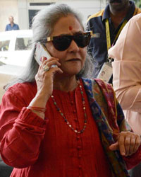 Jaya Bachchan Snapped at Domestic Airport