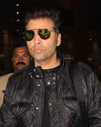 Karan Johar Snapped at International Airport