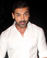 John Abraham with his wife Priya Runchal at his friend's house at bandra