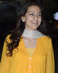 Juhi Chawla spotted at Mumbai airport