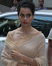 Kangana Ranaut at the condolence meet of Madhur Bhandarkar' mother