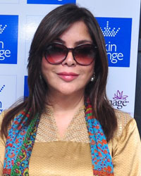 Zeenat Aman during the launch of Dr. Simple Aher's new clinic, Skin Lounge