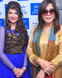 Zeenat Aman during the launch of Dr. Simple Aher's new clinic, Skin Lounge