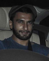 Ranveer Singh spotted at KAran Johar's residence