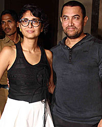 Kiran Rao and Aamir Khan at the special screening of Marathi movie Court