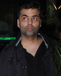 Karan Johar spotted at the international airport in Mumbai