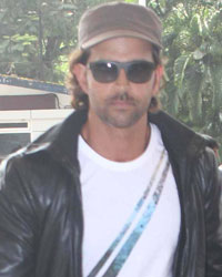 Hrithik Roshan spotted at the international airport in Mumbai