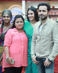 Emraan Hashmi and Amyra Dastur promote Mr. X on the sets of Comedy Classes