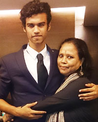 Irrfan Khan's son Babil Khan with mother Sutapa Sikdar at the 2nd annual SIS Dream Team Premiere