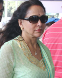 Hema Malini spotted at airport