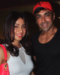 Samita Bangargi and Ashish Choudhary during the premiere of 'Tanu Wed Manu Returns'at PVR, Juhu