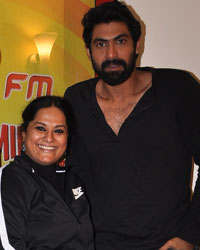 Akshay Kumar and Rana Daggubati promote Baby at Radio Mirchi