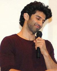 Aditya Roy Kapoor at Gargi College, Delhi University , to promote , Fitoor , in New Delhi