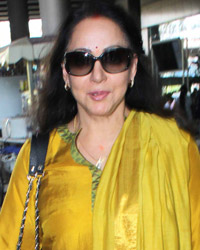 Hema Malini spotted at Mumbai airport