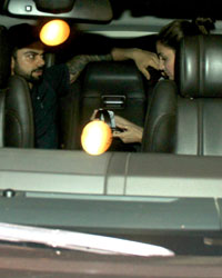 Virat Kohli and Anushka Sharma at Mumbai Airport