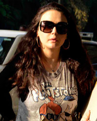 Preity Zinta Snapped at Domestic Airport