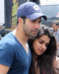 Varun Dhawan at Mehboob studio