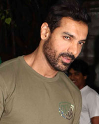 John Abraham snapped a Bandra