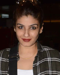 Raveena snapped at airport