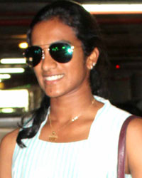 P. V. Sindhu snapped at airport